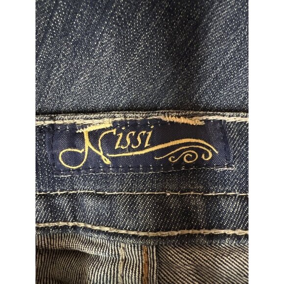 Nissi Straight Leg Embroidered Pocket Jeans Women's Juniors Size 9 - Picture 9 of 12